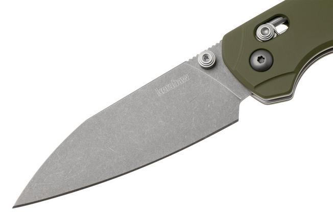 Image pour Kershaw Bel Air XL 6110OL, Working Finish Cerakote CPM 3V, Olive Aluminium, couteau de poche