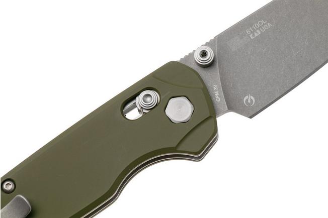Image pour Kershaw Bel Air XL 6110OL, Working Finish Cerakote CPM 3V, Olive Aluminium, couteau de poche