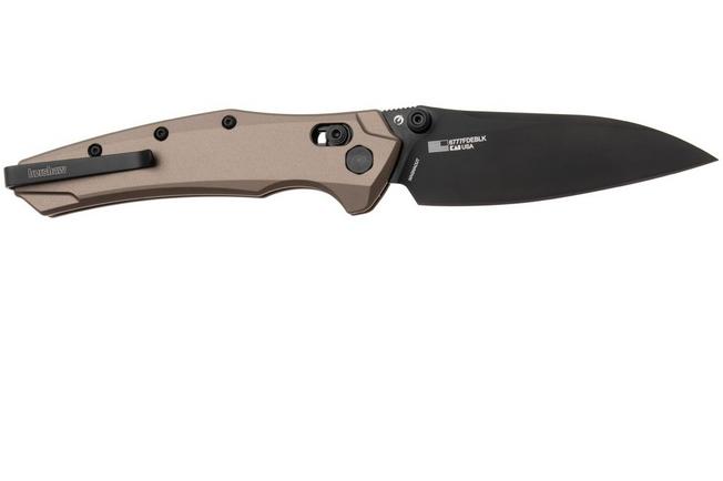 Afbeelding voor Kershaw Bareknuckle Duralock 6777FDEBLK Black PVD MagnaCut, Flat Dark Earth Aluminium, zakmes