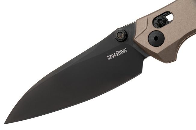 Afbeelding voor Kershaw Bareknuckle Duralock 6777FDEBLK Black PVD MagnaCut, Flat Dark Earth Aluminium, zakmes