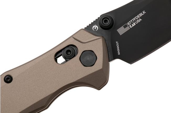 Afbeelding voor Kershaw Bareknuckle Duralock 6777FDEBLK Black PVD MagnaCut, Flat Dark Earth Aluminium, zakmes