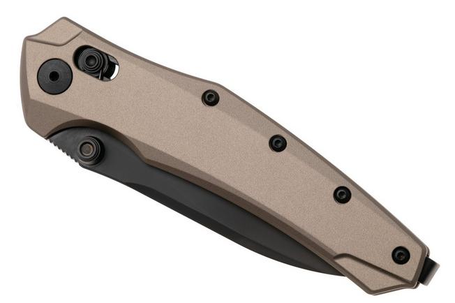 Afbeelding voor Kershaw Bareknuckle Duralock 6777FDEBLK Black PVD MagnaCut, Flat Dark Earth Aluminium, zakmes