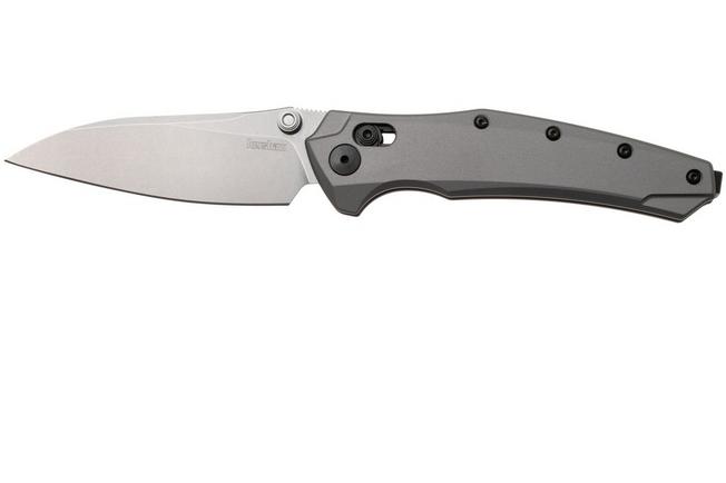 Afbeelding voor Kershaw Bareknuckle Duralock 6777GRYSW Stonewashed MagnaCut, Grey Aluminium, zakmes