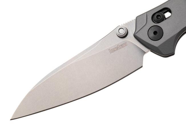 Afbeelding voor Kershaw Bareknuckle Duralock 6777GRYSW Stonewashed MagnaCut, Grey Aluminium, zakmes