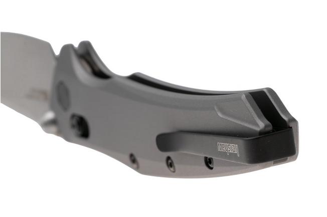 Afbeelding voor Kershaw Bareknuckle Duralock 6777GRYSW Stonewashed MagnaCut, Grey Aluminium, zakmes