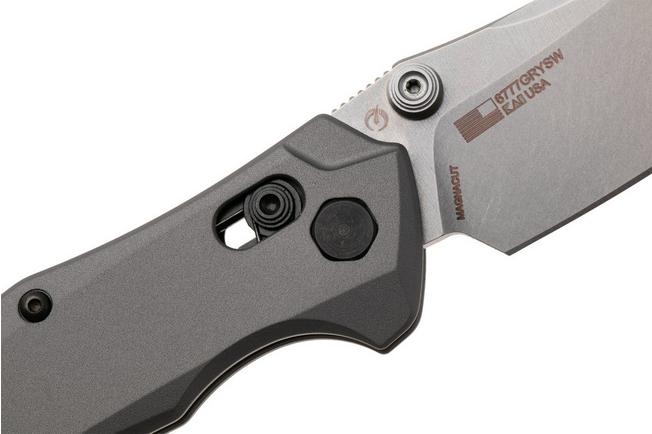 Afbeelding voor Kershaw Bareknuckle Duralock 6777GRYSW Stonewashed MagnaCut, Grey Aluminium, zakmes