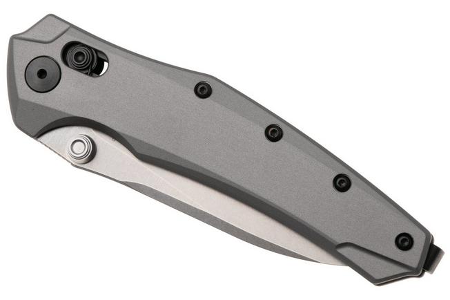 Afbeelding voor Kershaw Bareknuckle Duralock 6777GRYSW Stonewashed MagnaCut, Grey Aluminium, zakmes