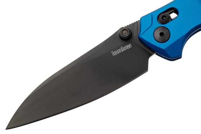 Afbeelding voor Kershaw Bareknuckle Duralock 6777NBBLK Black PVD MagnaCut, Navy Blue Aluminum zakmes