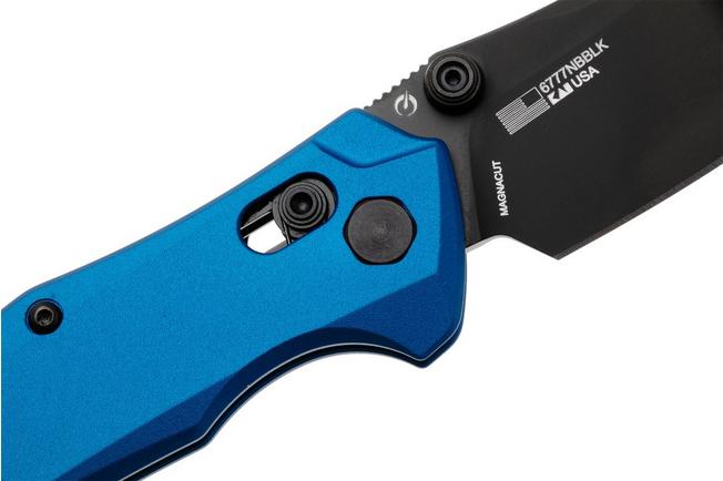Afbeelding voor Kershaw Bareknuckle Duralock 6777NBBLK Black PVD MagnaCut, Navy Blue Aluminum zakmes