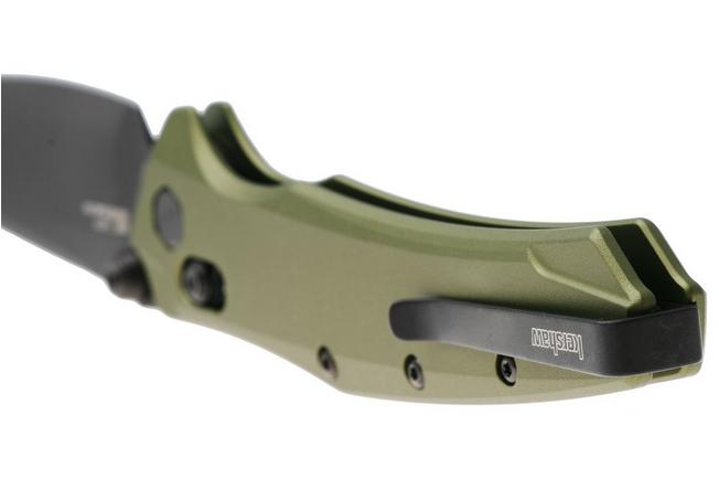 Image pour Kershaw Bareknuckle Duralock 6777 Black PVD CPM MagnaCut, OD Green Aluminum, couteau de poche
