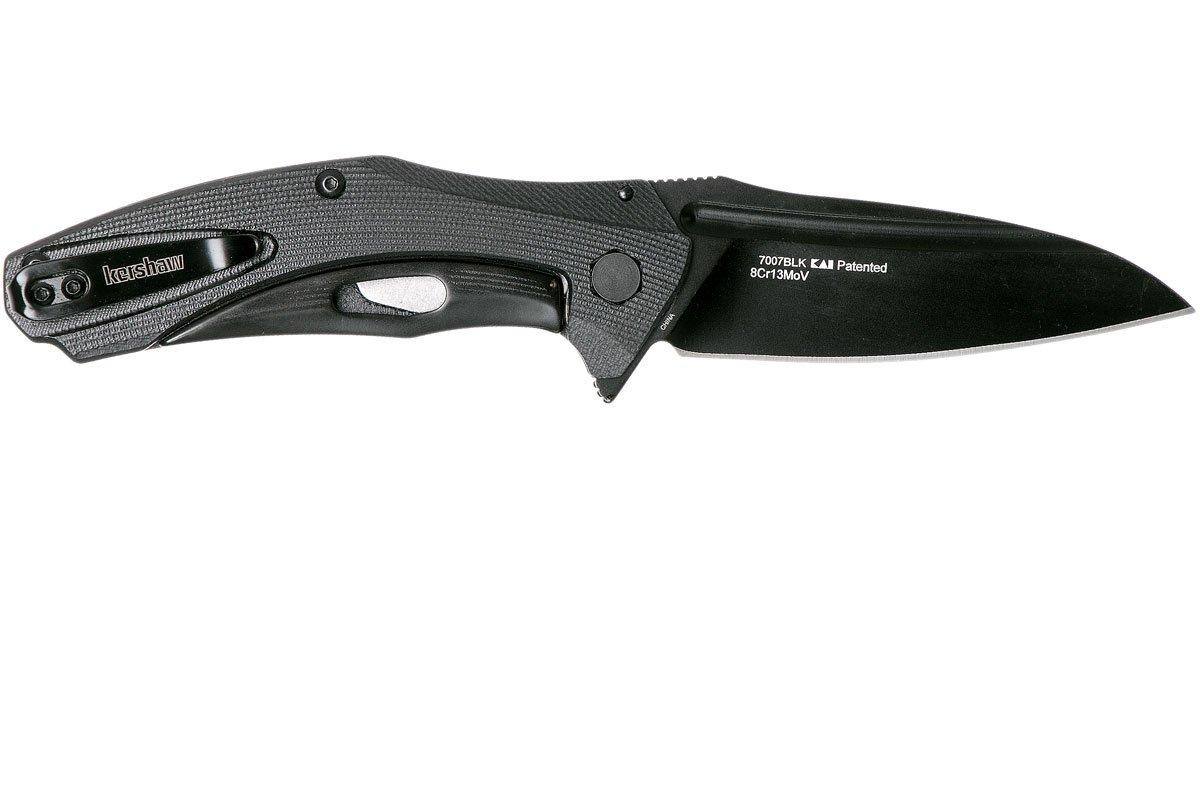 Kershaw 7007BLK Klappmesser – Schwarze Klinge, G10-Griff, Praktisch Für Unterwegs