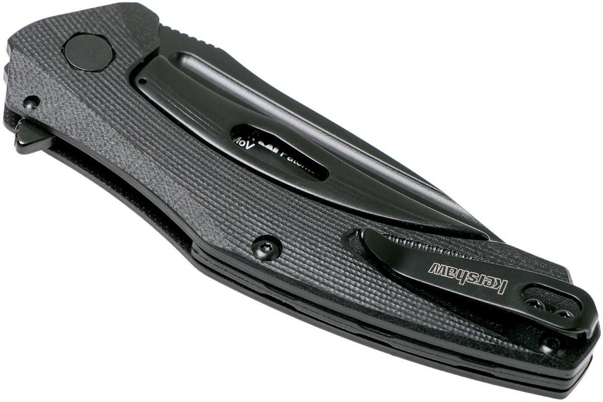 Kershaw 7007BLK Klappmesser – Schwarze Klinge, G10-Griff, Praktisch Für Unterwegs