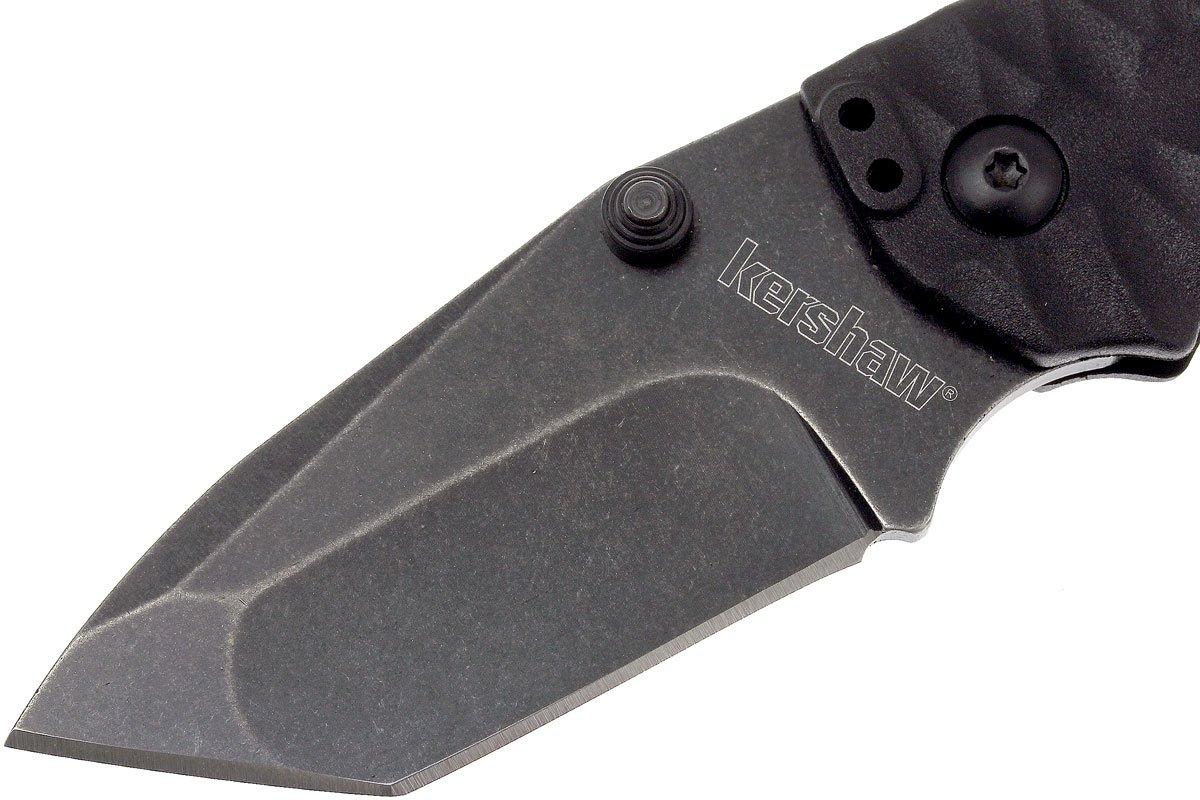 Navaja de bolsillo plegable Kershaw 8750tblkbw shuffle ii, utilidad pequeña  y liviana