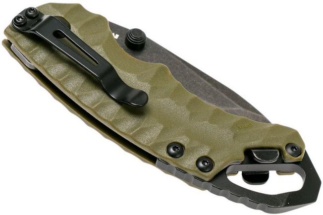 Kershaw Shuffle II 8750TOLBW Tanto, Olive Green | Advantageously shopping  at Knivesandtools.com