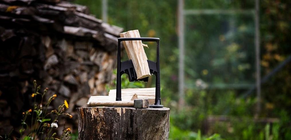 Kit Fendeuse de Bûches avec Masse - Fendeur de bois d'allumage 22x43cm -  Kindling Cracker King