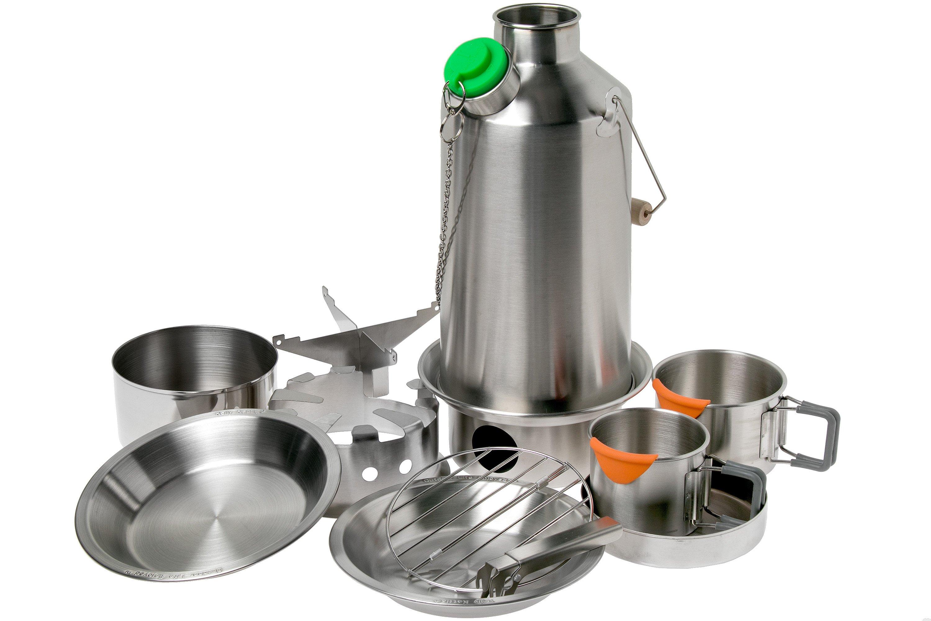 早割クーポン！ CHAXTインポートKelly Kettle Ultimate Base Camp Kit #x2013; 54 oz Large  Stainless Steel Kett