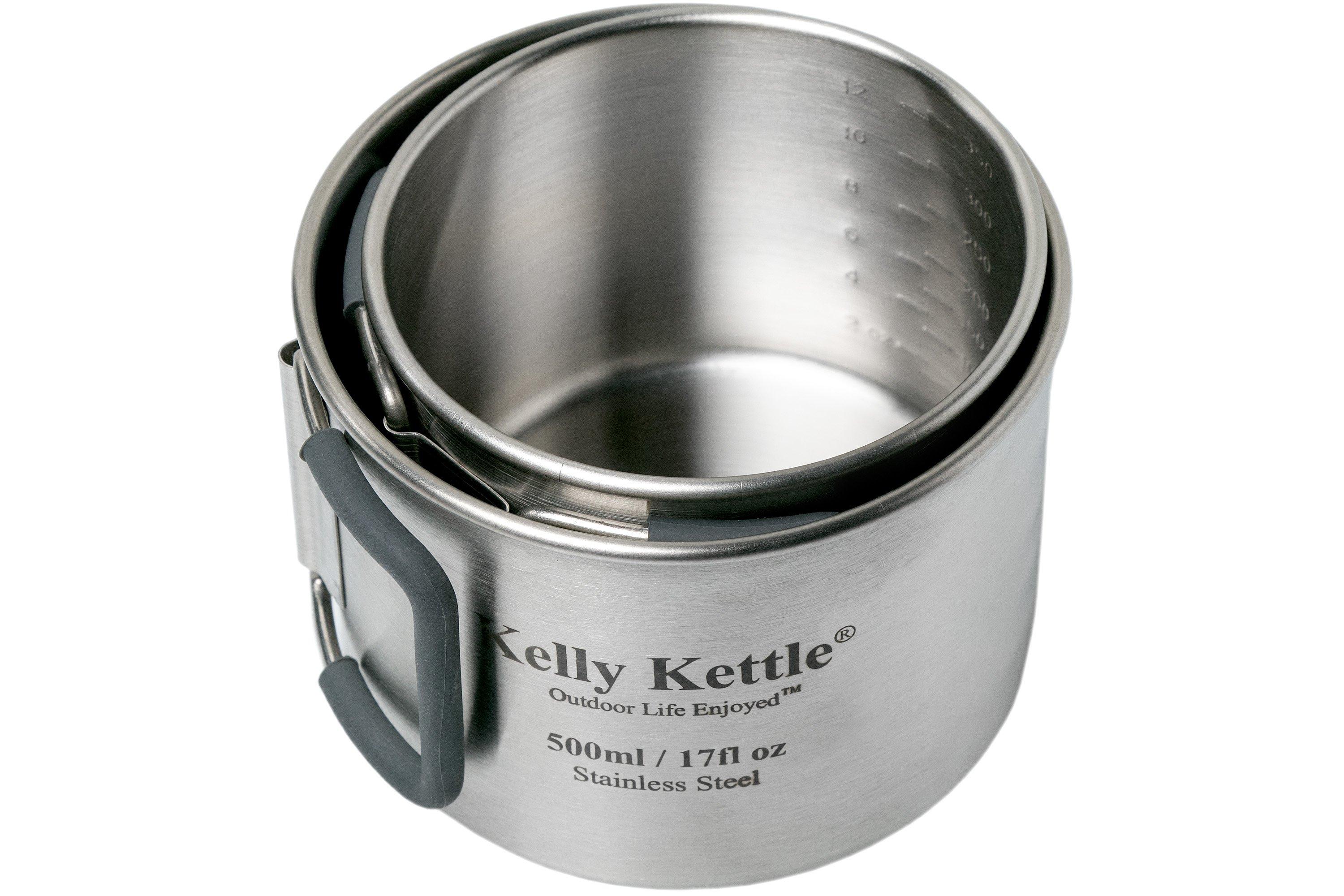 Kelly Kettle Cups 350 and 500 ml stainless 50040 Advantageously shopping at Knivesandtools.ie