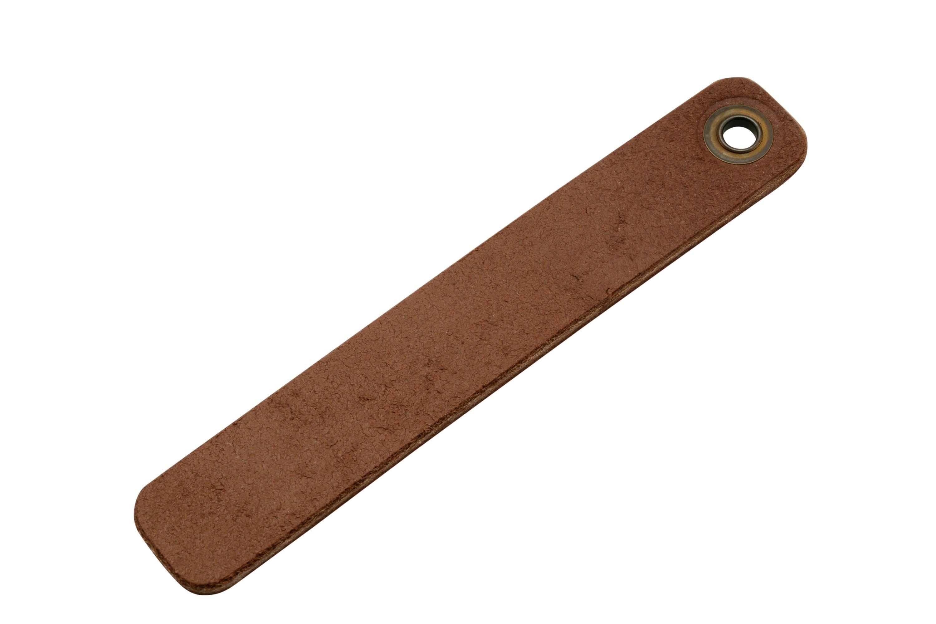Knafs - Leather Strop for Honing Pocket Knives - Includes Stropping Compound