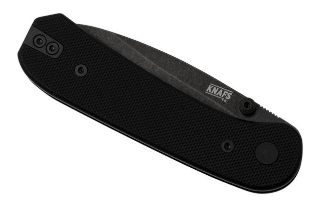 Lander 1 Pocket Knife - Black G10 - D2 – Knafs