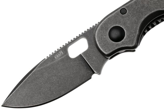 Afbeelding voor Knafs Lander 5 KNAFS-00325 Blackwashed 8CR14MoV, Black Stonewash Stainless Steel, zakmes