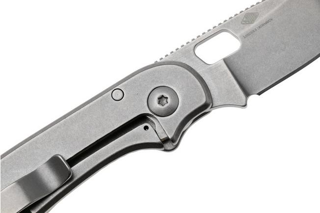 Afbeelding voor Knafs Lander 5 KNAFS-00396 Stonewashed 8CR14MoV, Gray Stonewash Stainless Steel, zakmes