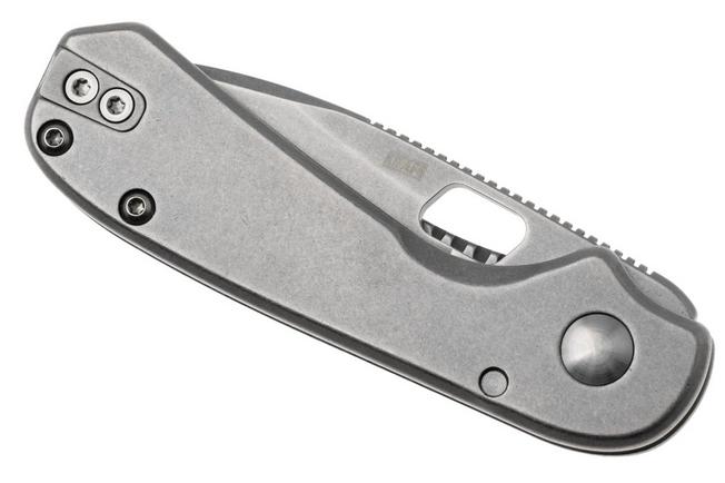 Afbeelding voor Knafs Lander 5 KNAFS-00396 Stonewashed 8CR14MoV, Gray Stonewash Stainless Steel, zakmes