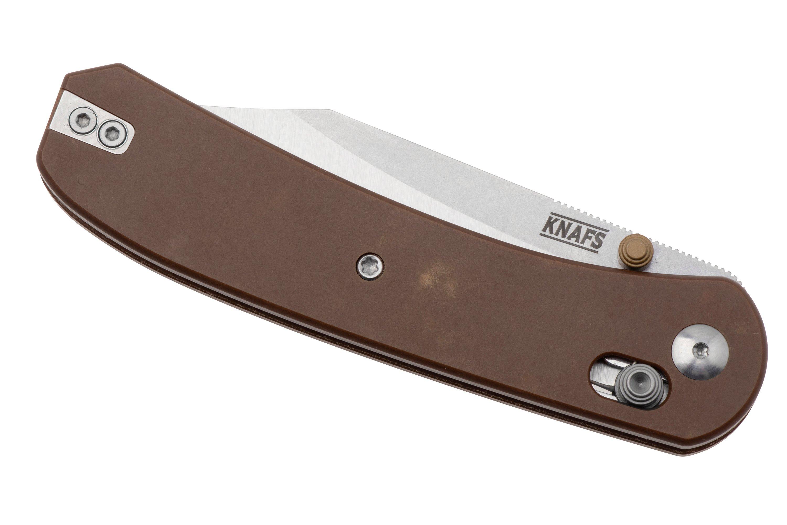 Knafs Lander 2 KNAFS-00408, S35VN Clip Point, Paper Micarta pocket