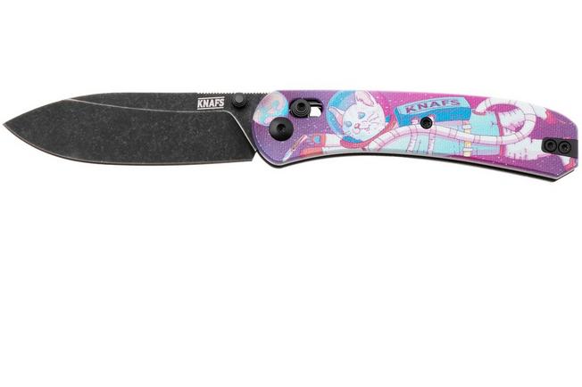 Afbeelding voor KNAFS Lander 2, KNAFS-00501 Blackwashed S35VN, Kitty Cosmo Crew G10, zakmes 