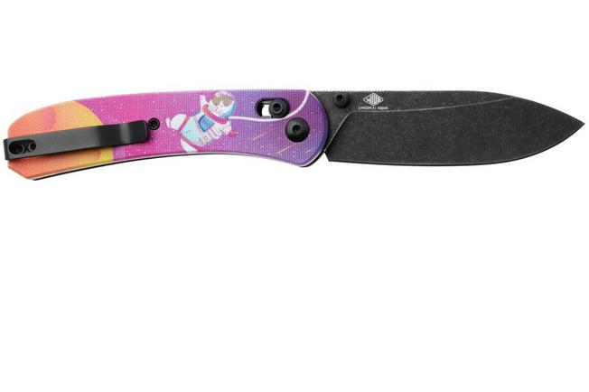 Afbeelding voor KNAFS Lander 2, KNAFS-00501 Blackwashed S35VN, Kitty Cosmo Crew G10, zakmes 