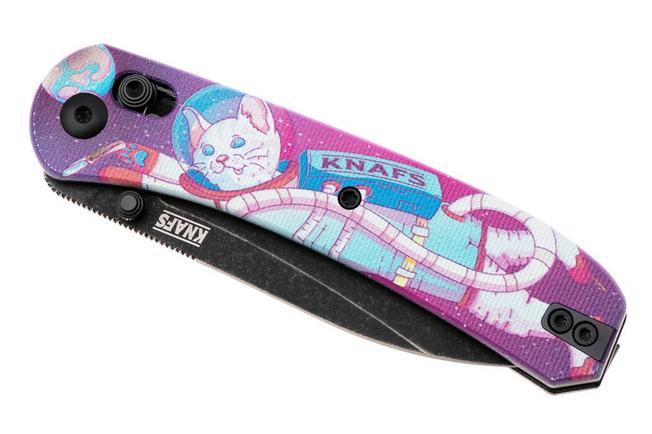 Afbeelding voor KNAFS Lander 2, KNAFS-00501 Blackwashed S35VN, Kitty Cosmo Crew G10, zakmes 