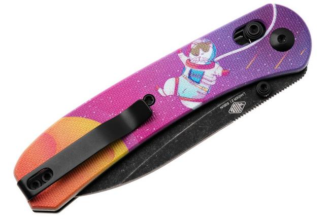 Afbeelding voor KNAFS Lander 2, KNAFS-00501 Blackwashed S35VN, Kitty Cosmo Crew G10, zakmes 