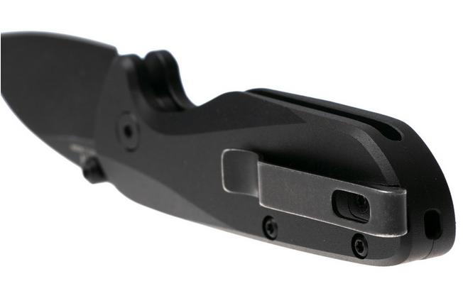 Image for Knafs O.C.T. KNAFS-00582 Blackwashed 14C28N, Black Aluminium, Button Lock, pocket knife