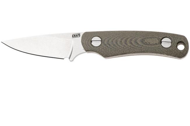 Afbeelding voor Knafs Little Lulu 00596 Stonewashed MagnaCut, Green Micarta, vaststaand mes