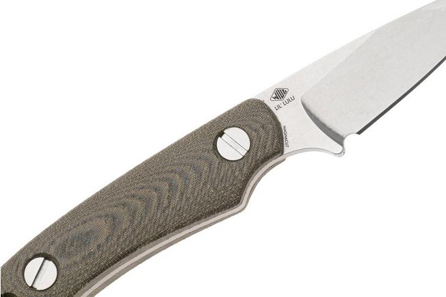 Afbeelding voor Knafs Little Lulu 00596 Stonewashed MagnaCut, Green Micarta, vaststaand mes