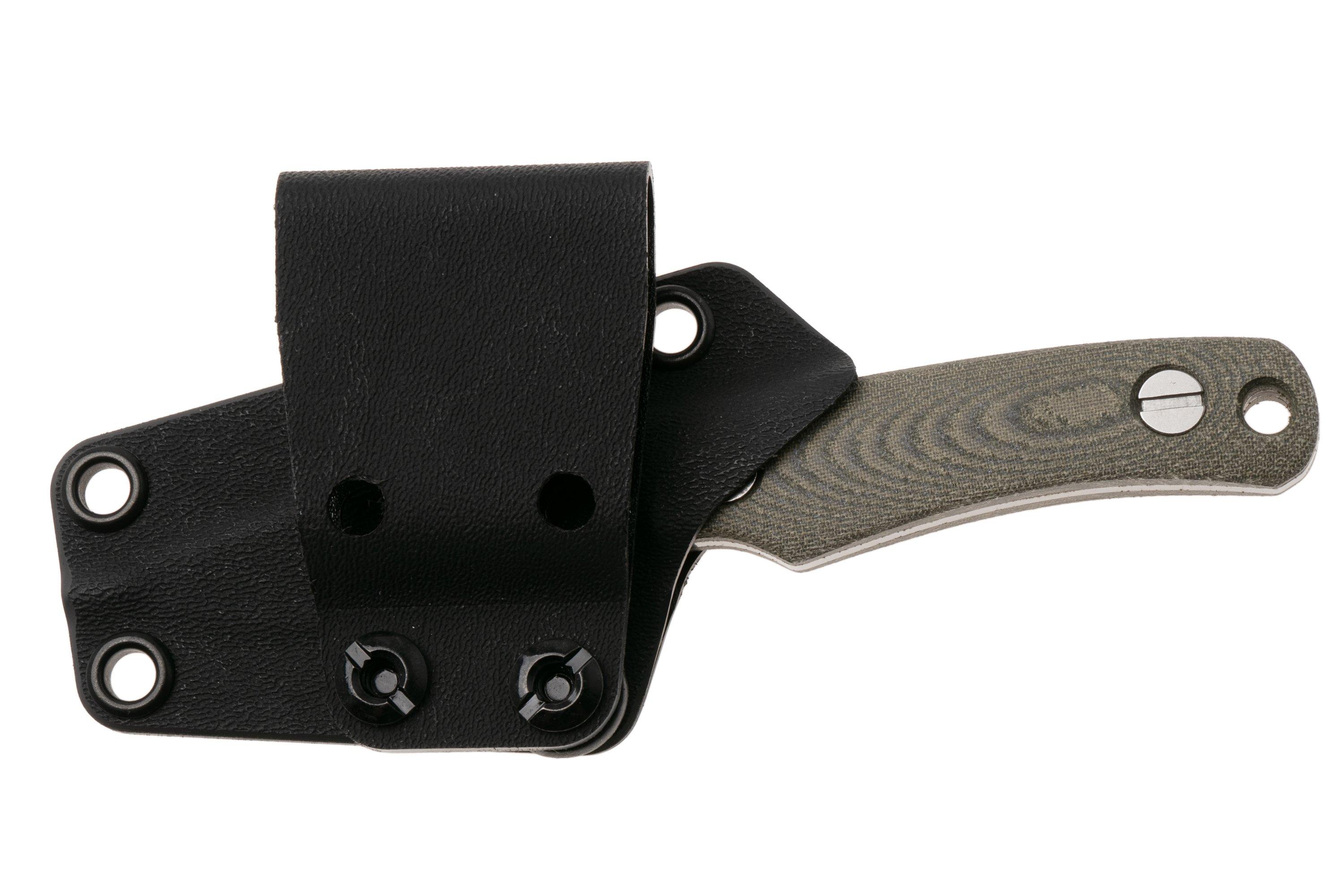 Knafs Little Lulu 00596 Stonewashed MagnaCut, Green Micarta, fixed