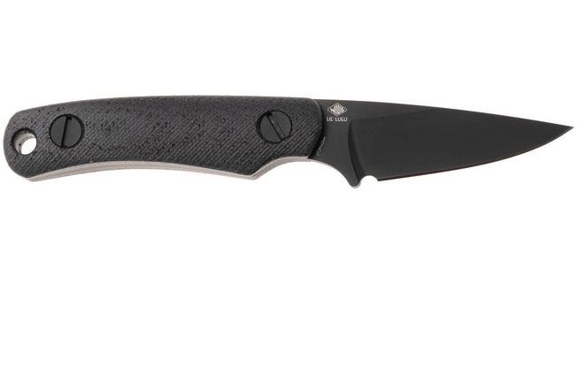 Afbeelding voor Knafs Little Lulu 00597 Black Cerakote MagnaCut, Black Micarta, vaststaand mes