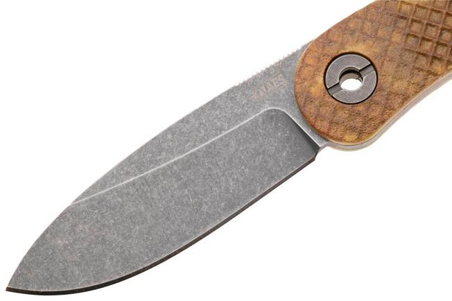 Afbeelding voor Knafs (Neder)Lander 4 Stroopwafel Scales, Knivesandtools Exclusive vaststaand mes, Ben Petersen design