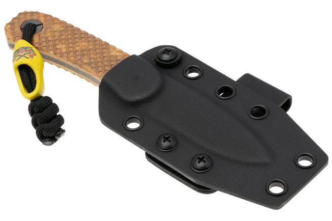 Afbeelding voor Knafs (Neder)Lander 4 Stroopwafel Scales, Knivesandtools Exclusive vaststaand mes, Ben Petersen design