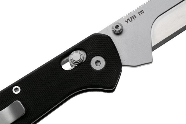 Afbeelding voor KNAFS Yuti 00625, Stonewashed Blade Holder, Black G10, utility zakmes