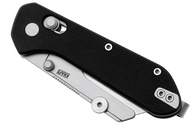 Afbeelding voor KNAFS Yuti 00625, Stonewashed Blade Holder, Black G10, utility zakmes