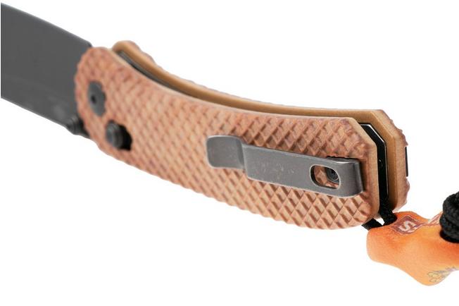 Afbeelding voor Knafs (Neder)Lander 2 KNAFS-00629 Stonewashed Moondust PVD S35VN, Stroopwafel Scales, Knivesandtools Exclusive zakmes, Ben Petersen design
