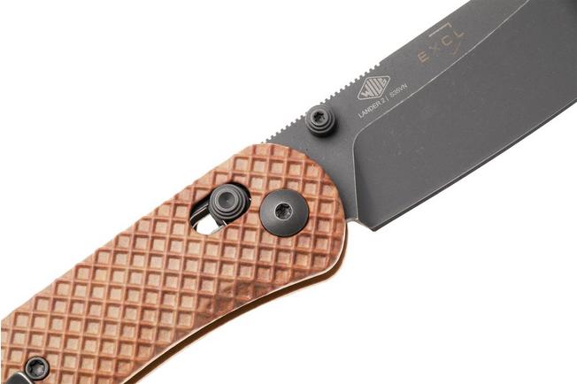 Afbeelding voor Knafs (Neder)Lander 2 KNAFS-00629 Stonewashed Moondust PVD S35VN, Stroopwafel Scales, Knivesandtools Exclusive zakmes, Ben Petersen design