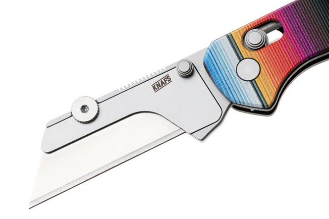 Afbeelding voor KNAFS Yuti 00657, Stonewashed Blade Holder, Mexican Blanket G10, utility zakmes