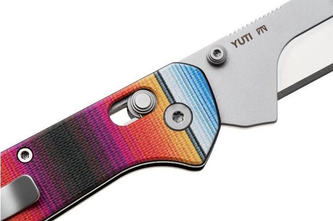 Afbeelding voor KNAFS Yuti 00657, Stonewashed Blade Holder, Mexican Blanket G10, utility zakmes