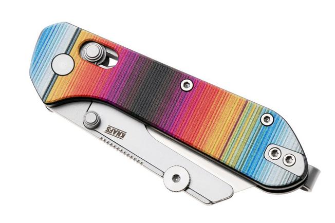 Afbeelding voor KNAFS Yuti 00657, Stonewashed Blade Holder, Mexican Blanket G10, utility zakmes