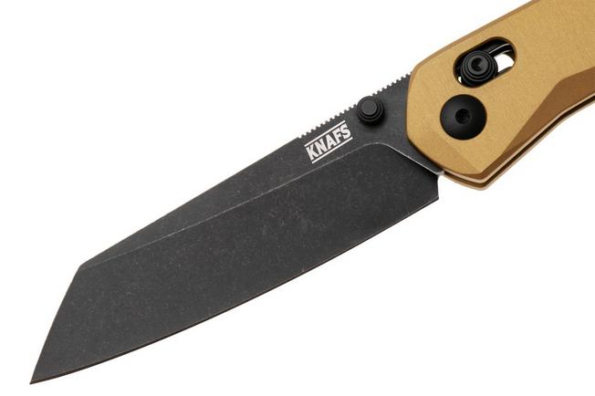 Afbeelding voor Knafs Lander 2 KNAFS-00678 Reverse Tanto Elmax, Gold Aluminum, zakmes