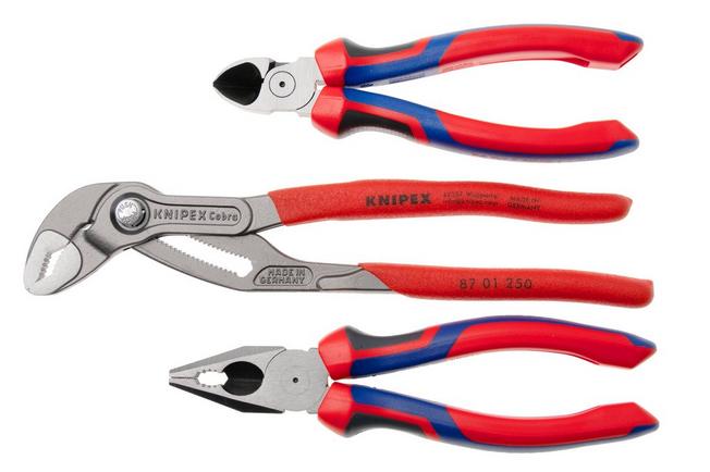 Afbeelding voor KNIPEX 002009V01 Bestsellerset, tangenset, 3-delig