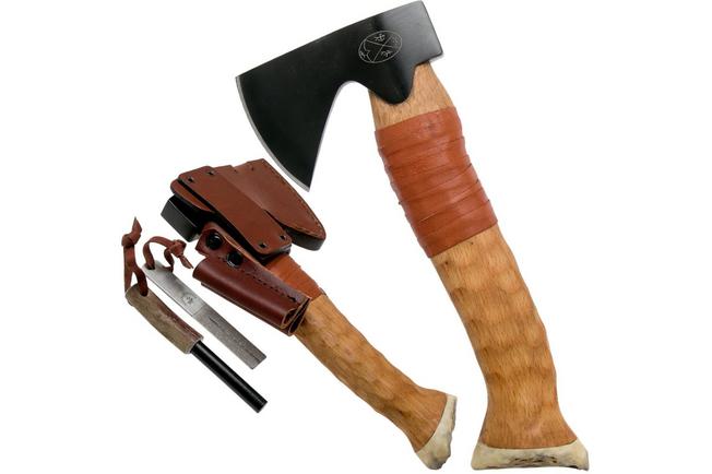 Karesuando Bushcraft Axe Survival Set Brown 40481, ascia da