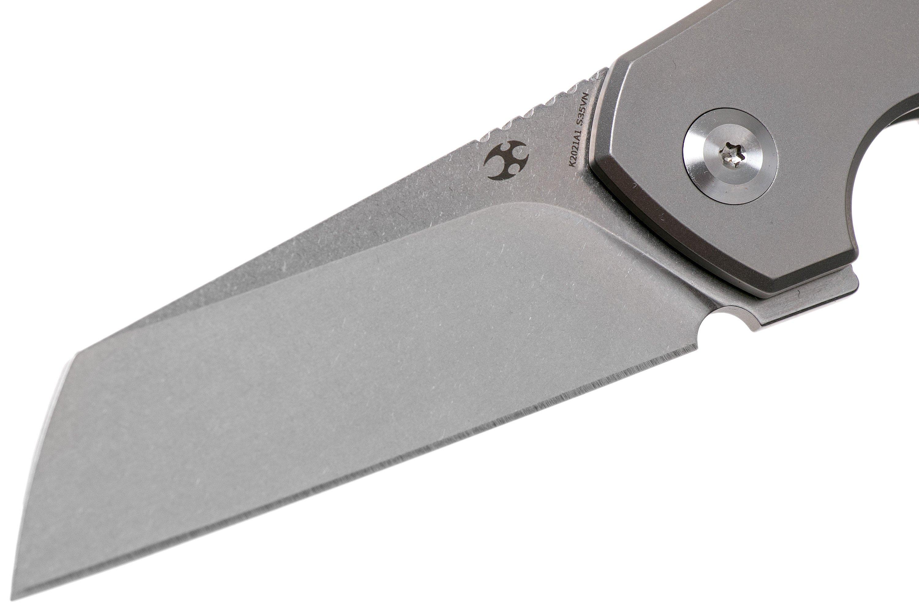 Kansept Steller K2021A1 Titanium pocket knife, Matt Degnan design