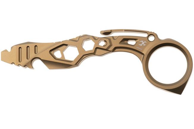 Immagine per Kansept EDC Tool PryMate G008A6 Bronze Anodized Titanium, piede di porco multiuso, design di Sebastian Irawan